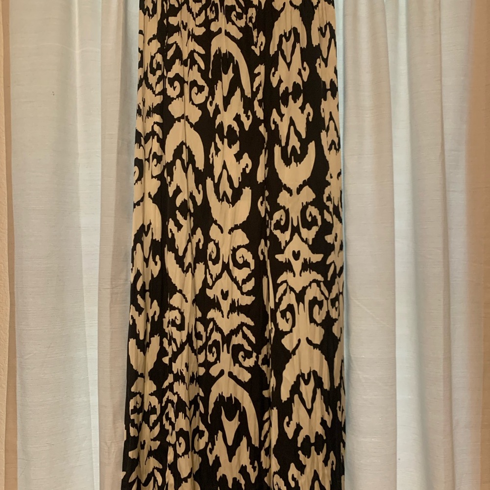 Sincerely Jules Black and Tan Maxi Pencil Skirt
